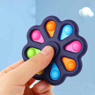 Yooko Hand Spinner Pop-It Brinquedo Anti-Stress Simples Dimple Fidget Toy Squeeze Floral Descompressão