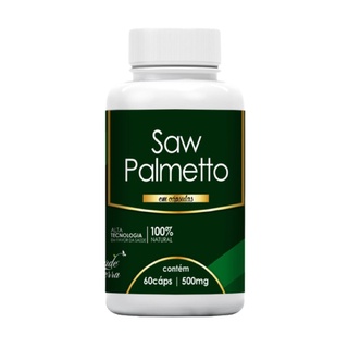 Saw Palmetto Legítimo Original 500mg 60 caps - Remédio Natural Para Queda De Cabelo Próstata