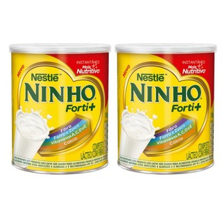 Composto Lácteo Nestlé Ninho Forti+ Instantâneo 380g - Kit 02 Latas