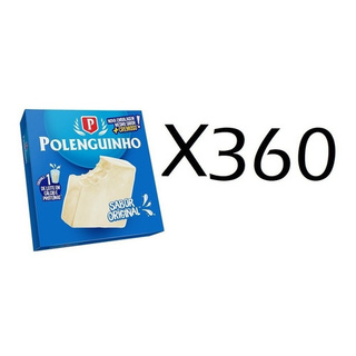 5 Caixas De Polenguinho Queijo Processado Kit C/ 360 Un