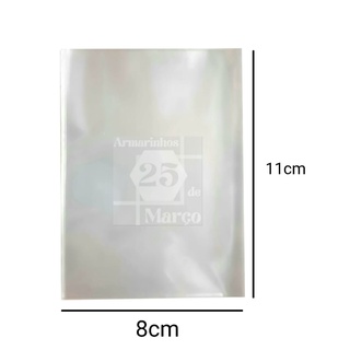 Saco de Celofane Transparente 50 unidades 8x11cm
