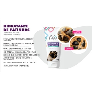 Hidratante de Patinhas Para Pets 150g - Pet Clean (6)