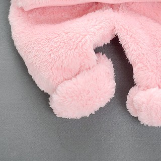 Conjunto de pelúcia Spot infantil infantil de outono e inverno, Baby Plus Fleece, roupas grossas de inverno, lã dupla face, estilo ocidental de duas peças (8)