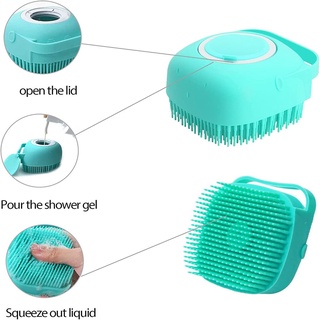 Esponja De Silicone Para Banho Com Dispenser Para Shampoo ou Sabonete Líquido (5)