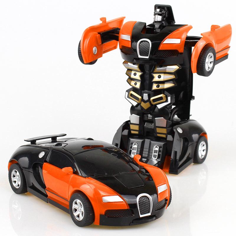 Brinquedo Robô Hit Impact Deformação Bugatti Com Função Traseira