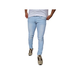 Calça Jeans Masculina Skinny Com Laycra Elastano