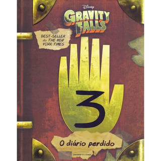 Livro Diário Perdido De Gravity Falls Volume 3 Editora Universo Dos Livros + Chaveiro Livro 3 Metal (2)