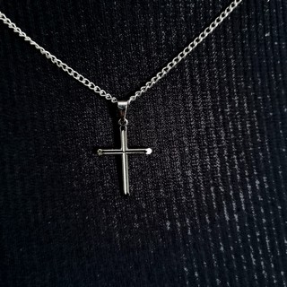 corrente Masculina cordao colar feminino grumet 50cm 1,5mm pingente crucifixo prata jóias unissex com brinde surpresa