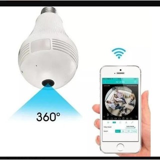 Camera Ip Seguraca Lampada Vr 360 Panoramica Espia Wifi V380 Proteção Monitoramento Promoção (2)