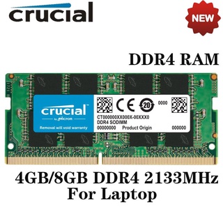 Crucial 4GB/8GB DDR4 2133MHz SODIMM 260-Pin PC4-17000 1.2V CL15 Notebook Laptop RAM Memory