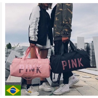 Bolsa Feminina Pink Fitness Academia E Mala De Viagem