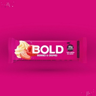 Bold Bar Berries e Crispies - Barrinha de Proteina - Bold Bar