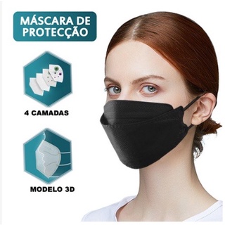 Kit 10 Máscaras Respiratória Proteção Facial Kn95 coreano KF94