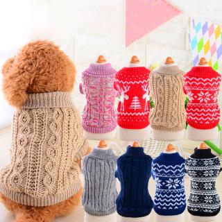 DF Pet Dog Warm Jumper Sweater Clothes Puppy Cat Knitwear Coat Freesize