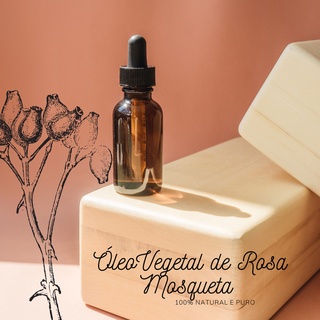 Óleo Vegetal de Rosa Mosqueta | Anti Estrias, Celulites e Manchas 100% Natural e Puro Âmbar