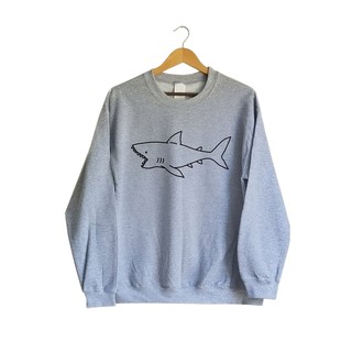Moletom Gola Redonda Tubarão Shark Fofinho Tumblr Pullover Sweater