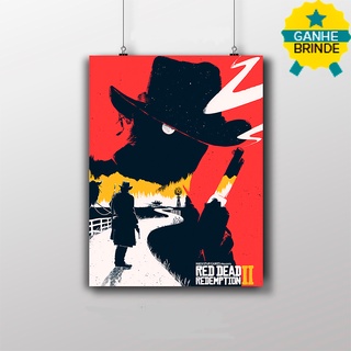 Placa Decorativa - Red Dead Redemption - Poster Game 2
