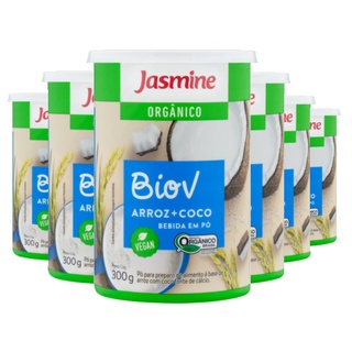 6 Leite De Arroz E Coco Em Pó Orgânico Biov Jasmine 300g