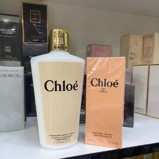 kit Chloe Perfume 50ml e hidratante 250gr famoso marca importada promoção