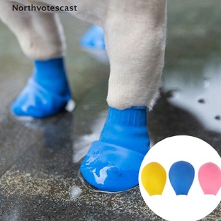 Northvotescast Sapato De Borracha Impermeável Para Animais De Estimação/Cachorros/Botas De Chuva