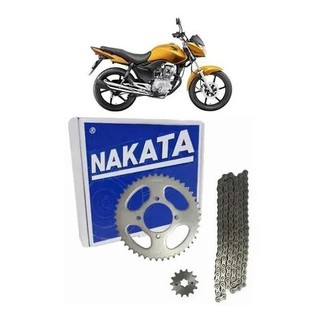 Kit Relação Transmissão Completo Titan Fan Mix 150 2011 Original Nakata Tm10120 (2)