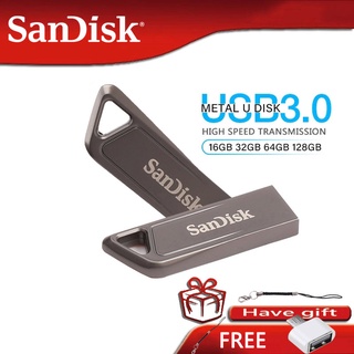 Sandisk Chave Forma Usb 3.0 De Metal À Prova D 'Água Pen Drive 256gb, 512gb, 128gb, 64gb, 32gb, 16gb, 8gb, 4gb (1)