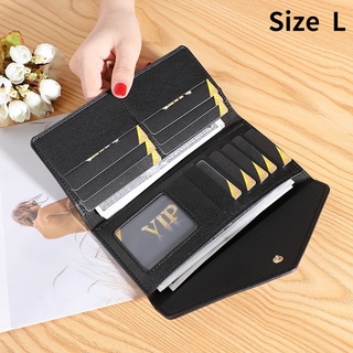Y8L Carteira longa multifuncional da moda / carteira feminina portátil simples / carteira envelope / porta-moedas feminino (8)