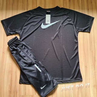 Kit Conjunto NIKE Camiseta Dri fit e Bermuda Refletiva/camisa dry fit/bermuda chimpa