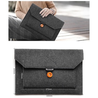 Negócio Soft Case Bag Para Apple Macbook Air Pro Retina 13 Laptop Tablet Saco Cinza Escuro (6)