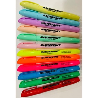 Kit 12 marca texto neon + pastel masterprint (2)