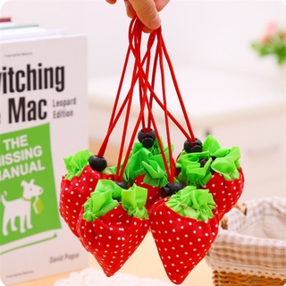Strawberry Folding Eco-friendly Tote Bag Eco-friendly Storage Tote Bag Strawberry Shopping Bag (3)