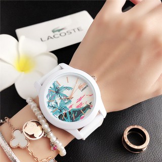 fashion Lacoste coconut tree wristwatches simple three-needle electronic watch WOMEN MEN student quartz watches