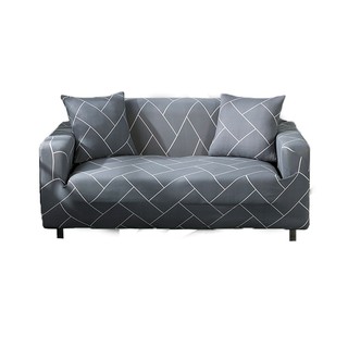 Capa para sofá elástica 1/2/3/4 lugares Combinação capa protetora extensível série geométrica antiderrapante à prova de poeira (8)