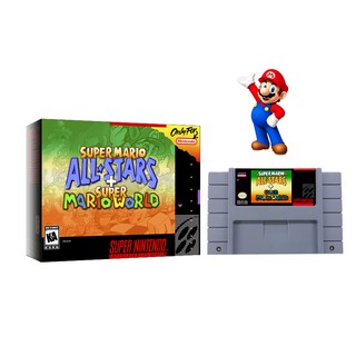 Jogo Super Mario All Star + Super Mario World com caixa e protetor (1)