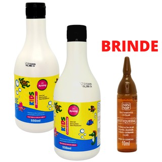 Kit Shampoo e Condicionador Kids Infantil 550ML Barato Pronta Entrega + Brinde
