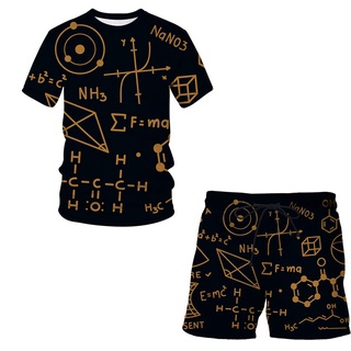 2022 Camiseta De Verão Com Estampa 3D Matemática Para Crianças/Meninos/Meninas # Kit 39's Conjuntos Manga Curta