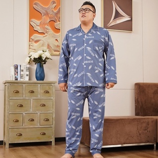 Pijama Clássico Com Mangas Compridas E Lapela Para Homens