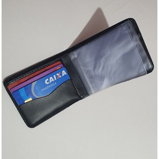 Carteira Masculina Slim + Porta Cartão, carteira para cartões e dinheiro, porta moedas com ziper (8)