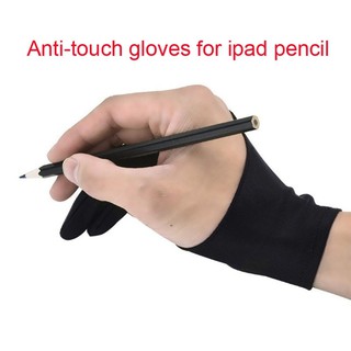 RED 2-Finger Tablet Drawing Anti-Touch Gloves For iPad Pro 9.7 10.5 12.9 Inch Pencil