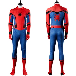 Em Stock 2017 Movie Spider-Man Homecoming Homem Homem-Aranha Guerra Civil Cosplay Homem-Aranha Fantasia máscara de Halloween Carnaval de Conjuntos Completos