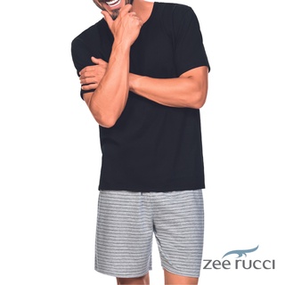 Pijama em Algodão Zee Rucci Black Stripes