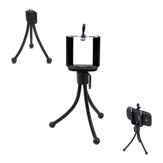 Mini Tripe Flexivel Em Aço Camera Com Suporte Para Celular (2)