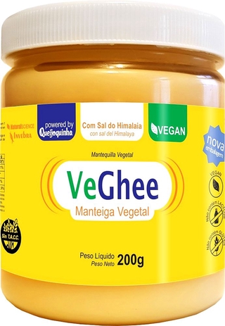 VeGhee Manteiga Vegetal Com Sal do Himalaia Natural Science 200g - Vegano