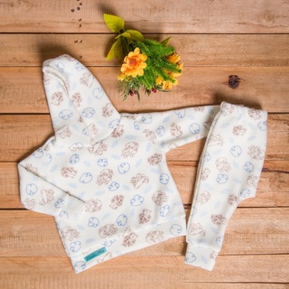 Conjunto de touca tecido soft para bebe ursinhos barato inverno