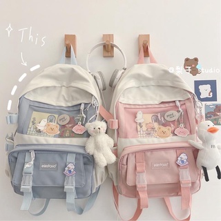 💥❤️Ins schoolbag versão coreana Harajuku ulzzang departamento japonês menina simples coração estilo universitário estudante Backpack