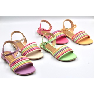 Sandálias Emília Lançamento Menina Infantil Criança Sapato Rasteirinha Colorido Moda Verão Ref G.14