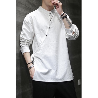 Camisa de linho masculina de estilo chinês [Huhu] (6)