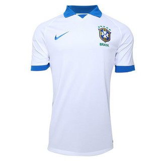 Camisa Camiseta de Time Seleção CBF Brasileira Brasil Branca 20/21 Lançamento 2021