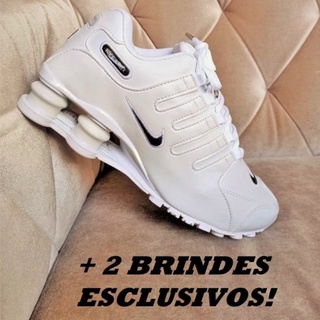 Tênis Masculino Feminino Nike Shox Nz 4 Molas branco Importado Brinde Promoção