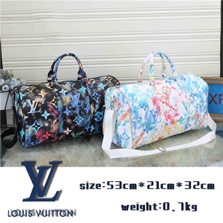 LV Travel Duffle Bag Bolsa À Prova D'água Seca E Molhada Ginásio Esporte Com Compartimento De Sapato